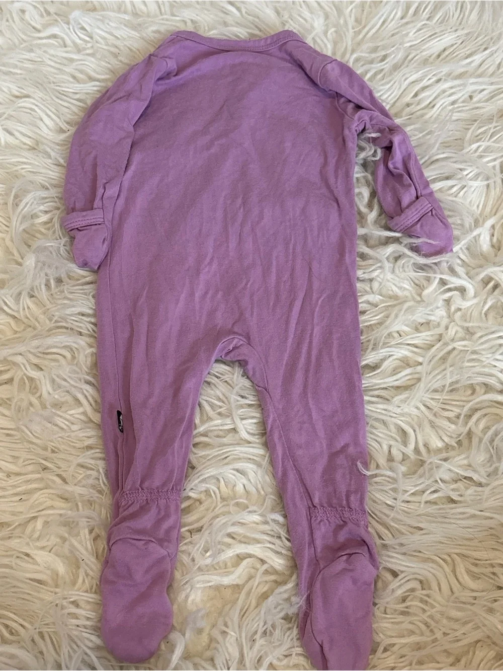 Kyte Baby Solid Dusty Lavender Bamboo Zipper Footie Sleeper 0-3M